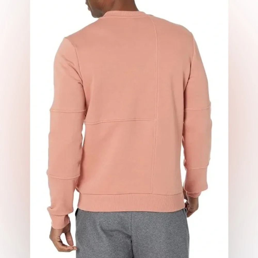 Reebok Men’s MYT Minimal Waste Crewneck Sweatshirt Canyon Coral Sz Large NWT - Picture 2 of 8